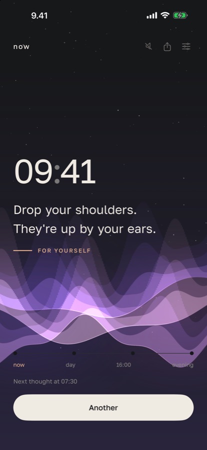 Drop your shoulders. They're up by your ears.